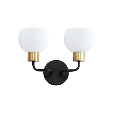 Maxim Lighting Coraline 2-Light Wall Sconce 11272SWBZSBR